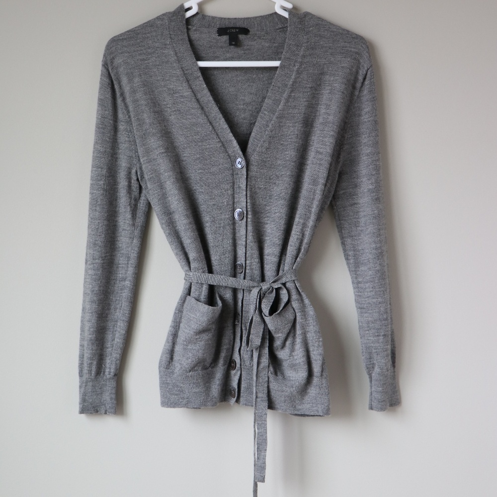 Light gray cardigan